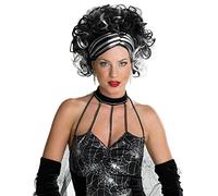 WMU Perruque Baroque Noire et Blanche