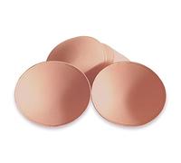 WMugthome Lot de 3 paires de coussinets cousus pour soutien-gorge de sport et de yoga pour cacher les ou les inserts de soutien-gorge push-up, Beige-ovale, D Bonnet