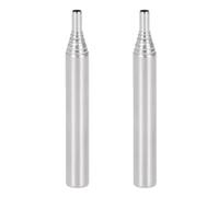 WMUVAZA Soufflet Paille INOX, 2 pièces Soufflet de Poche Tube de Feu Poche en Acier Inoxyable Télescopique Feu de Camp Outil pour Camping Voyage Survie Extérieur Cheminée tube à feu à percussion