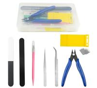 WMYCONGCONG 17 pièces Kit d'outils pour maquettes Gundam Set d'outils de construction pour le modélisme de base, la réparation et l'assemblage