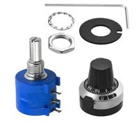 WMYCONGCONG 3590S-2-502L Potentiomètre multitour de précision réglable de 5K Ohm avec Bouton Rotatif à Cadran de comptage de 10 Tours