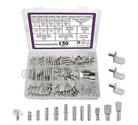 WMYCONGCONG Kit de 150 chevilles d'étagère 7 Styles Chevilles d'étagère Chevilles de support d'étagère Supports d'étagère pour armoire Chevilles pour étagères étagère à livres placard métal nickelé