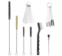 WMYCONGCONG Kit de nettoyage pour pistolet pulvérisateur de 17 pièces avec brosses en nylon, mini brosses et aiguilles, brosse de nettoyage en tube métallique pour aérographe, buses, pistolets de