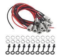 WMYCONGCONG Lot de 10 Adaptateur de connecteur Femelle fileté de 5,5 x 2,1 mm pour Cordon d'alimentation en Courant continu avec Couvercle étanche