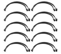 WMYCONGCONG Lot de 10 Câble séparateur pour ventilateur de PC Répartiteur en Y 4 broches 1 vers 2 Convertisseur Câble d'extension d'alimentation pour ventilateur Case Computer