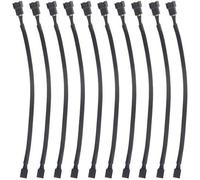 WMYCONGCONG Lot de 10 câbles d'extension de ventilateur à 4 broches de 25,4 cm mâle vers femelle compatibles avec ventilateur PWM à 4 broches et 3 broches