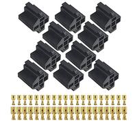 WMYCONGCONG Lot de 10 Connecteur de relais 5 broches, prise 12 V, 30 A/40 A, bornes de relais 6,3 mm pour camion, boîtier de support de relais pour voiture et camion