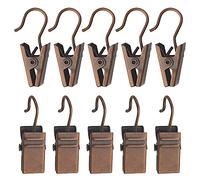 WMYCONGCONG Lot de 100 Petites Pinces à Rideaux, Crochets pour guirlandes Lumineuses extérieures, Pinces métalliques pour Suspendre des Rideaux