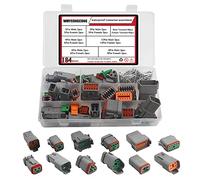 WMYCONGCONG Lot de 12 Connecteur de fil électrique 2, 3, 4, 6, 8, 12 broches connecteur mâle femelle étanche pour moto, scooter, voiture, camion, bateau