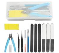 WMYCONGCONG Lot de 13 Kit d'outils pour maquettes Gundam Outils de Base du modélisateur Kit d'outils de Construction pour Voiture, Avion, Maquette, Assemblage, réparation