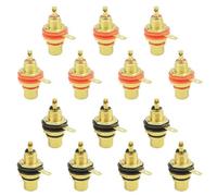 WMYCONGCONG Lot de 14 Connecteur Phono femelle RCA pour montage sur panneau Connecteur Jack pour terminal audio d'amplificateur