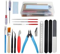 WMYCONGCONG Lot de 17 Kit d'outils pour maquettes Gundam Outils de Base pour Le modélisme Hobby Building Set de Bricolage pour Le modélisme de Base Réparer