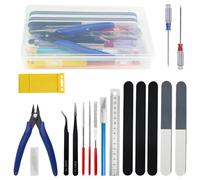WMYCONGCONG Lot de 17 Outils pour maquettes Gundam Coffret d'outils de base pour modèles réduits pour Hobby Building Basic Model Building Repairing