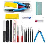 WMYCONGCONG Lot de 19 Kit d'outils pour maquettes Gundam Set d'outils de Base pour Le modélisme, la réparation et Le Bricolage