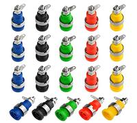 WMYCONGCONG Lot de 20 Fiche Banane 4mm Connecteur Femelle à fiche Banane pour Poteau de liaisonnement