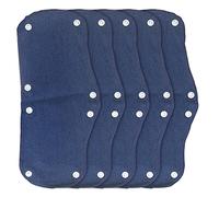WMYCONGCONG Lot de 20 bandeaux résistants lavables réutilisables à clipser pour casque de sécurité, absorbe l'eau et la sueur, Bleu