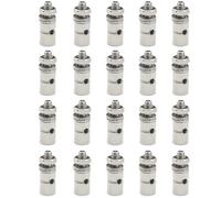 WMYCONGCONG Lot de 20 Butées de Liaison de connecteur de Tige de poussée réglables Adaptateur de connecteur de Tige de poussée de 1,3 mm, connecteurs de Tige de servo pour Avion RC DIY