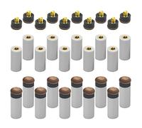 WMYCONGCONG Lot de 20 embouts de queue de billard de 13 mm avec embouts blancs pour queue de billard (12 mm)