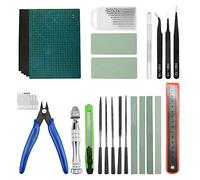WMYCONGCONG Lot de 26 Set d'outils de base pour le modéliste de Gundam Kit d'outils de construction pour hobby avec étui de rangement pour la construction de modèles de voitures Gundam