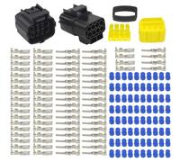 WMYCONGCONG Lot de 3 kits de Connecteur électrique étanche à 8 broches pour automobile
