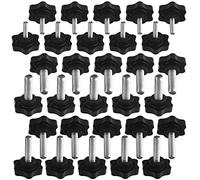 WMYCONGCONG Lot de 30 Filet mâle Type à visser Vis de serrage moletée Ecrou Poignée M6 M8 M10 (38#)