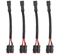 WMYCONGCONG Lot de 4 adaptateurs répartiteurs de câbles électriques en forme de Y 2 broches pour feux de brouillard Diodes électroluminescentes