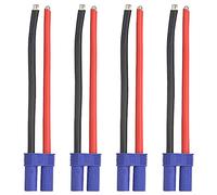 WMYCONGCONG Lot de 4 connecteurs banane femelles EC5 avec fil en silicone 12 AWG pour batterie Lipo RC Hobby