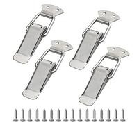 WMYCONGCONG Lot de 4 Moraillon à bascule à ressort en acier inoxydable 304 112mm pince de serrage clip de verrouillage pour coffre boîte à outils coffre coffre