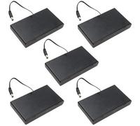 WMYCONGCONG Lot de 5 8 x 1,5 V 12 V Boîtier de Support de Piles AA avec Interrupteur Marche/arrêt 2,1 x 5,5 mm Connecteur mâle CC