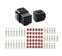 WMYCONGCONG Lot de 5 kits de connecteurs électriques étanches à 16 broches pour voiture, compatible avec les bornes de 2,2 mm