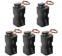 WMYCONGCONG Lot de 5 Supports de Piles AA de 1,5 V avec connecteurs à encliquetage Standard et boîtier en Plastique Rigide de Type T