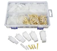 WMYCONGCONG Lot de 580 Kit de connecteurs de fils électriques automobiles, 2,8 mm 2, 3, 4, 6, 9 broches, bornes à sertir et 25 kits de fils de 4 mm pour voiture et moto