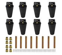 WMYCONGCONG Lot de 8 de canapé Ronds Coniques en Plastique de 12,7 cm pour Meubles de Placard, Causeuse, canapé, Chaise avec plaques de Montage Filetage M8 (8 mm) Compatible avec Les Meubles IKEA
