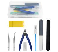 WMYCONGCONG Lot de 8 Kit d'outils pour maquettes Gundam Kit d'outils de construction pour modéliste pour bâtiments de voitures, avions, assemblage de bâtiments, réparation et fixation