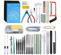 WMYCONGCONG Lot de 80 Kit d'outils pour maquettes Gundam Outils de Base du modélisateur Kit d'outils de Construction pour Hobby Bâtiment Voiture Avion Modèle Assembler Construire Réparer et Réparer