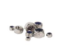 WMYDNXXT Écrou de Blocage en Nylon, Acier Inoxydable, Hexagonal, M2, M2.5, M3, M4, M5, M6, M8, M10, M12, M14, M16, M20, M24, Contre-écrou DIN985(M14 5pcs)