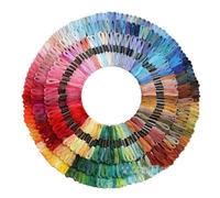 WMYDNXXT Fils à Broder 250/200/100/50 Ancre similaire au Point de Croix en Coton Fil à Broder Fil à Coudre écheveaux Fil à Broder Artisanal(250 Colors)