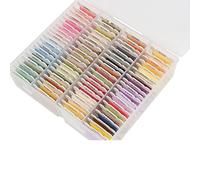 WMYDNXXT Fils à Broder 40/80/120 Couleurs Fil à Broder en Coton Fil à Broder Multicolore for Coudre Ensemble de Fil à Broder avec boîte d'organisation Fil à Broder(80 Colors 4 Meters)