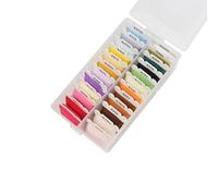 WMYDNXXT Fils à Broder 40/80/120 Couleurs Fil à Broder en Coton Fil à Broder Multicolore for Coudre Ensemble de Fil à Broder avec boîte d'organisation Fil à Broder(24 Colors 8 Meters)