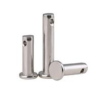 WMYDNXXT Goupille Fendue à tête Plate cylindrique en Acier Inoxydable 304 M3 M4 M5 M6 M8 avec Trou(M4x10mm,1pc)