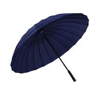 WMYDNXXT Parapluies Augmenter Parapluie Femme Homme Grand Coupe-Vent Parapluie Droit Umbrella Corporation Parasol(Navy Blue)