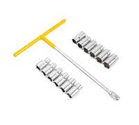 WMYOZDC Coffret d'outils mécaniques à douilles en T de 12 pièces, adapté à l'entretien automobile et à l'usage domestique
