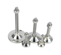 WMYOZDC Vis De Fondation Fixe en Acier Inoxydable 304, Support D'équipement Mécanique, Pied Nivellement/Base Robuste, 40mm, 50mm, 60mm, 1 Pièce(D40xM12x100)
