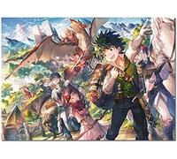 wmyzfs-Jigsaw Puzzle 1000 Pièces My Hero Academy Boku No Hero Academy Imprimer Japonais Manga Anime en Bois pour Adultes Enfants Jeux Jouets Éducatifs