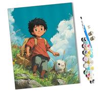 WMZPOY Peinture par Numéro Adulte Bricolage Tableau Peindre par Nombre pour Débutants Jouets à Peindre cadeaux Peints à la Garçon et étrange bête Décor à la maison 40x50cm