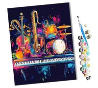 WMZPOY Peinture par Numero Adulte Symphonie des couleurs 1 animal DIY Peinture à l'huile Numéros Toile Paint by Numbers Peindre par Nombre Kits sans Cadre 40x50cm