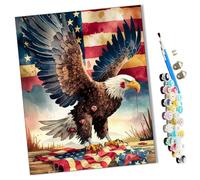 WMZPOY Peinture par Numéros pour Adulte L'âme blessée de la liberté DIY Peinture Acrylique pour Adultes débutants Facile sur Toile 40×50 cm avec peintures et pinceaux-sans Cadre