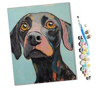 WMZPOY Peinture par Numéros pour Adulte regard DIY Peinture Acrylique pour Adultes débutants Facile sur Toile 40×50 cm avec peintures et pinceaux-sans Cadre