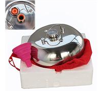 Wnanch 0.8-2L Bouillotte Eau Chaude avec Housse Durable Amovible Et Lavable Bouillottes Acier Inoxydable Soulage Règles Douloureuse Idéal Les Journées Hivers (Size : 18cm/1.6l)