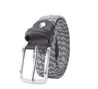 WNBFTTK Ceinture homme Ceinture élastique for hommes et femmes, ceinture en toile extensible tressée, largeur 1-3/8" marron foncé, extension 160 cm(130cm,Grey Dark Grey)